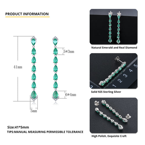 Drop Earrings Emerald