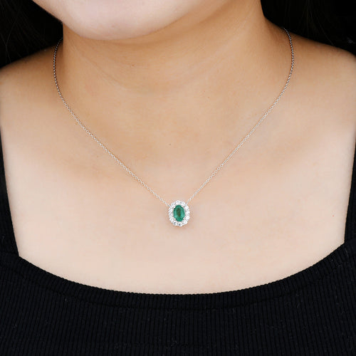 Emerald Elegance Vintage-Inspired Pendant