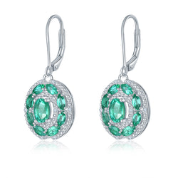 Drop Emerald Earrings.