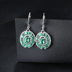Drop Emerald Earrings.