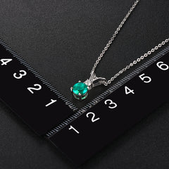 Round Emerald Stone Pendant