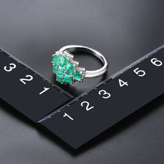 Multiple Emerald Stones Ring