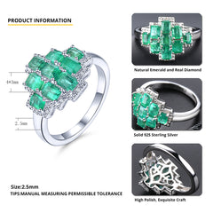 Multiple Emerald Stones Ring