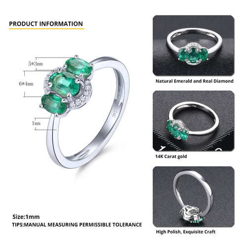 Emeral Engagement Ring