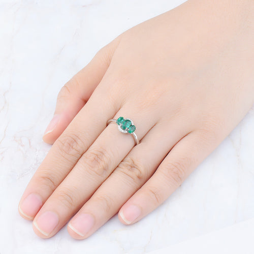 Emeral Engagement Ring