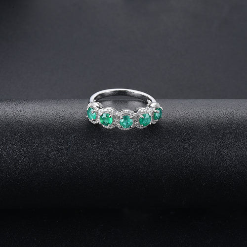 Five Emerald Stone Ring