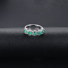 Five Emerald Stone Ring
