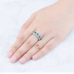 Five Emerald Stone Ring