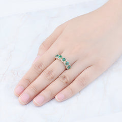 Five Round Stone Ladies Ring