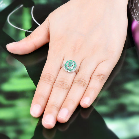 Oval Shape Silver Ring