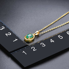 Load image into Gallery viewer, Oval Shape Emerald Pendant
