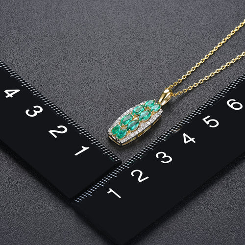 Gold Emerald Necklace