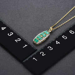Gold Emerald Necklace