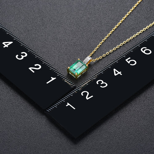 Emerald and Gold Necklace