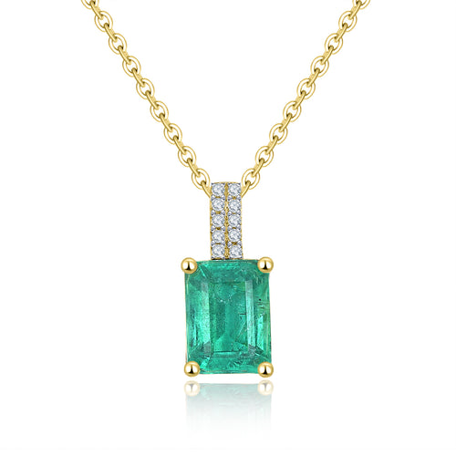 Emerald and Gold Necklace