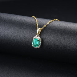 Gold and Emerald Necklace