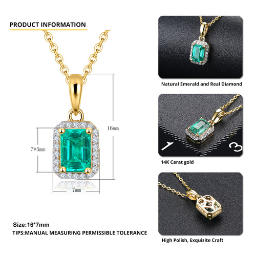 Gold and Emerald Necklace