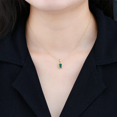 Gold and Emerald Necklace